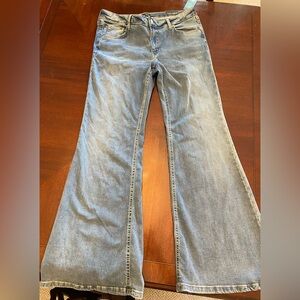 High rise flare jeans size 14